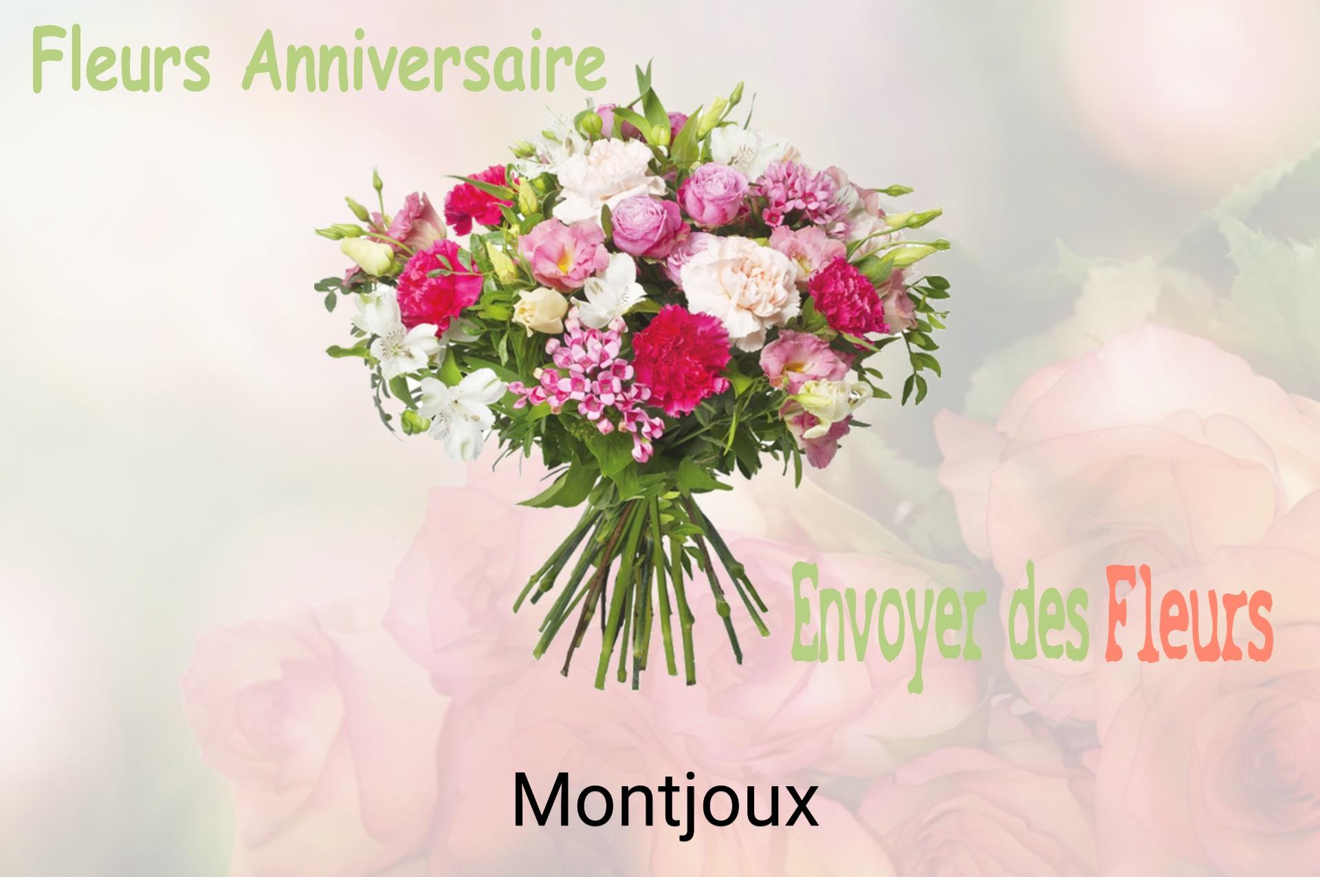 Bouquet de fleurs d’anniversaire livré à Montjoux